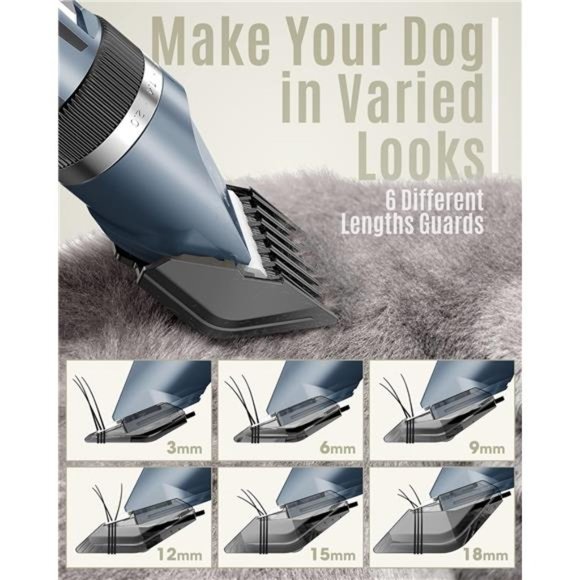Dog Shaver Clippers Low Noise Rechargeable Cordless Electric Quiet Hair Clippers - Picture 5 of 6